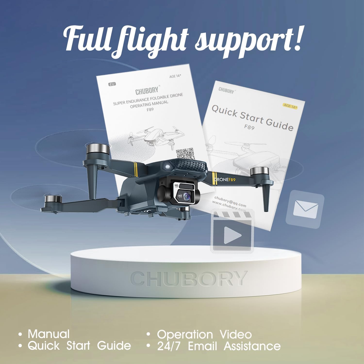 Auto Hover Foldable Drone with Camera for Adults 4K HD, WiFi Quadcopter with Brushless Motor, Extended Flight Time, Follow Me Feature (3 Batteries) for Beginners