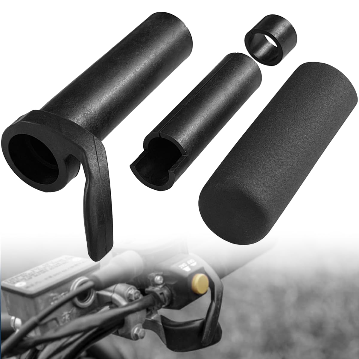 Ergonomic ATV Throttle Handlebars (7/8" Bars) to Reduce Thumb Fatigue