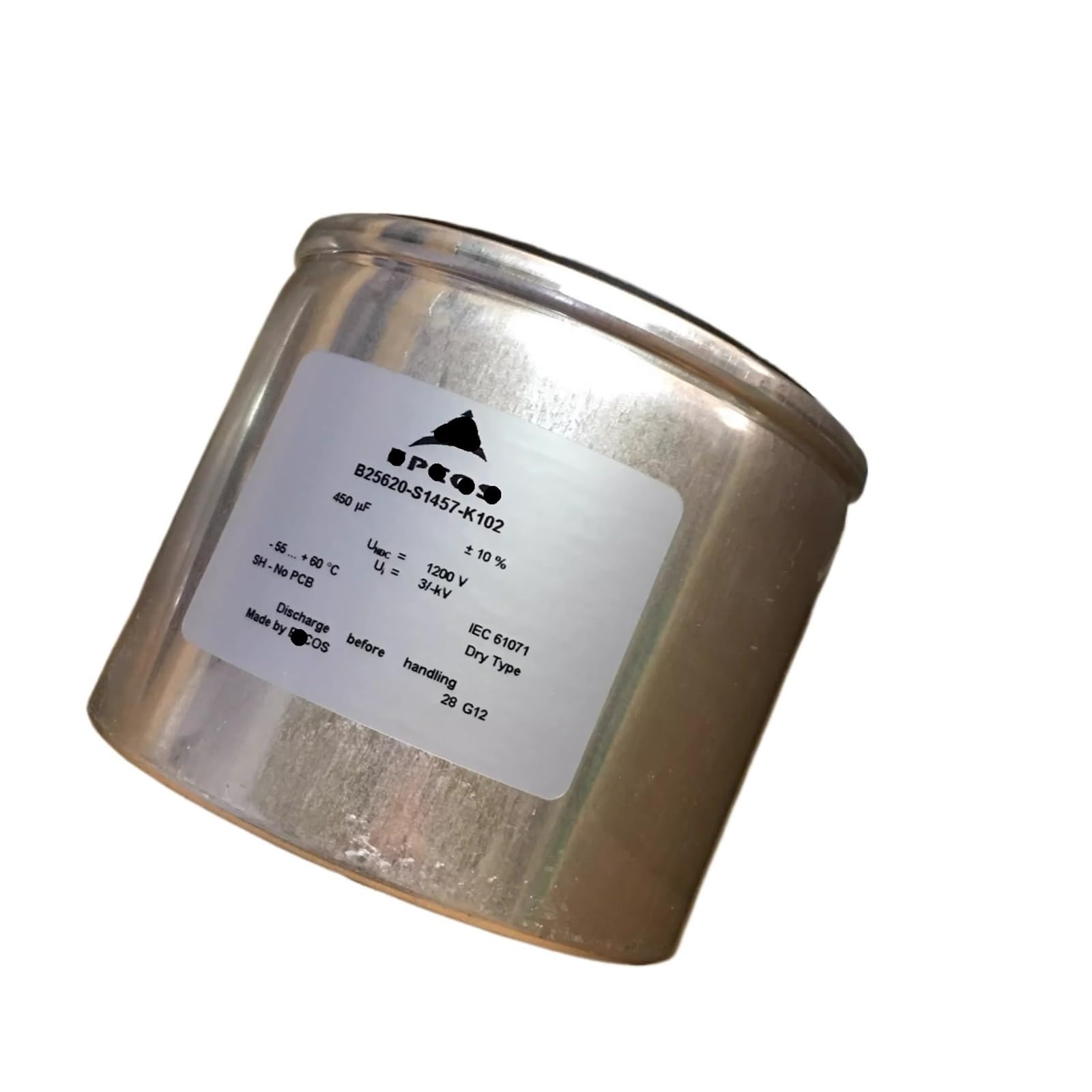 KSZHZYMGX B25620-S1457-K102 B25620 450UF 1200V 116x100mm film capacitor
