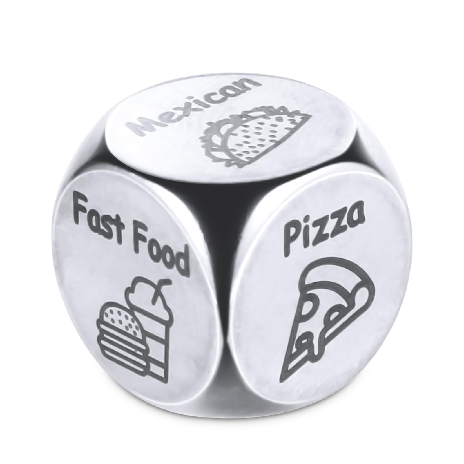 Dés Alimentaires En Bois Pour Couples - 12 Idées De Repas - Pour Pimenter Vos Dîners Et Sorties (3x3 Cm)