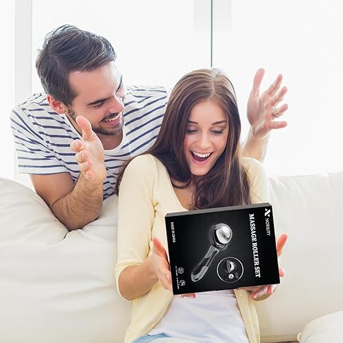 Miniatura 7 de Nobility Rodillo de bola de masaje frío y caliente para el tejido profundo y el dolor muscular para aliviar la rigidez y el estrés, cuerpo, cuello,