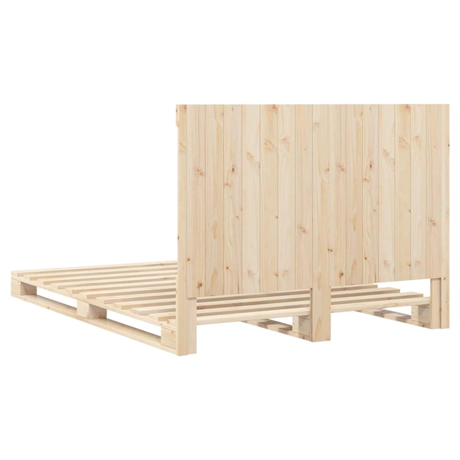 WGYHOME Cama de Madera Maciza 140 x 200 cm con listones resistentes – Madera de pino macizo de 20 mm, Muebles de Dormitorio para Parejas