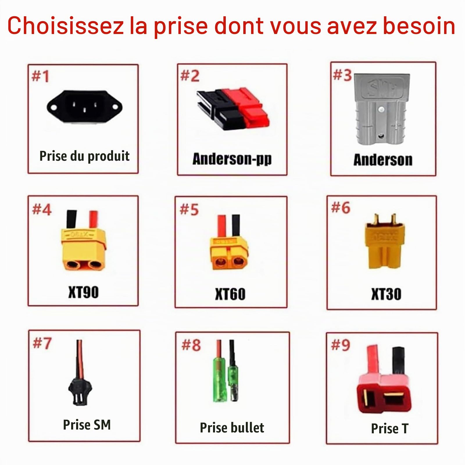 Batterie pour vélo électrique 36V 60Ah 10S3P Batterie Lithium pour Moteurs de vélo/Scooter électrique 800W 750 W ou 500 W avec BMS intégré et Chargeur 36V 60Ah,XT60