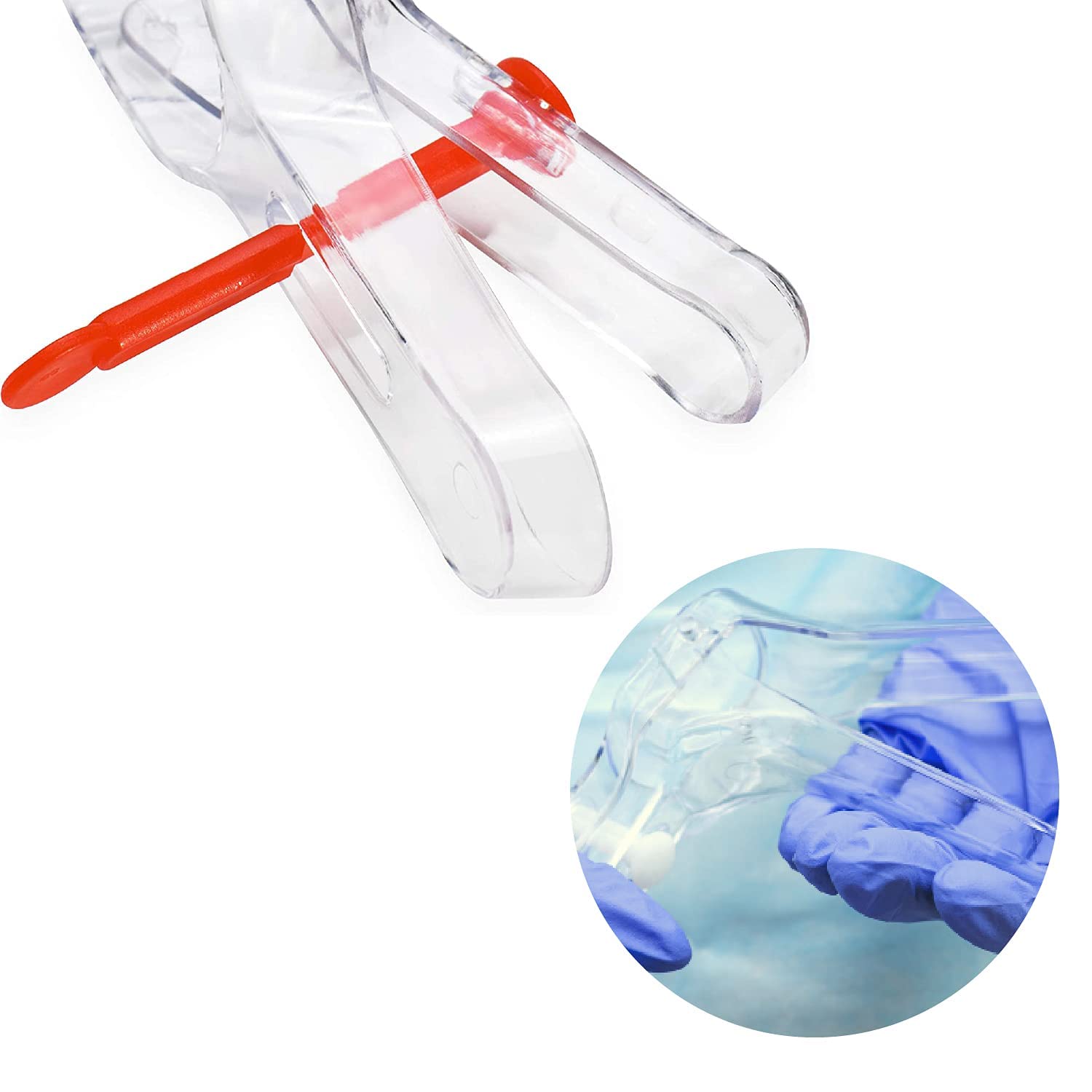 App Life Speculum Ginecologico Vaginale Monouso Sterile - Confezione da 100 Pezzi (Perno Centrale, M)