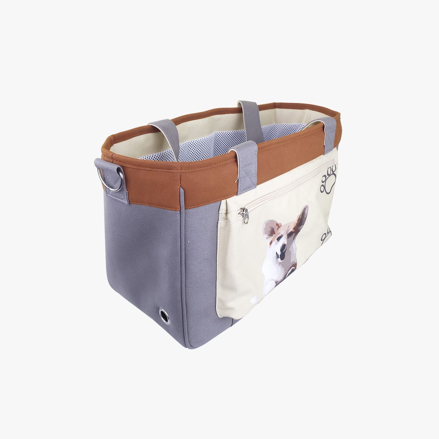 Trigo Cesta para perro y gato para bicicleta Brompton, bolsa de compras para mascotas