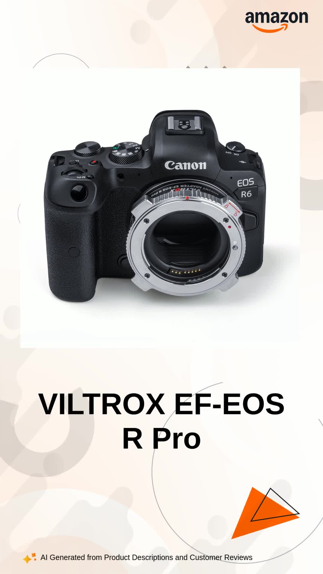 Buy EF-EOS R Pro Auto Focus Lens Mount Adapter with Security Lock
