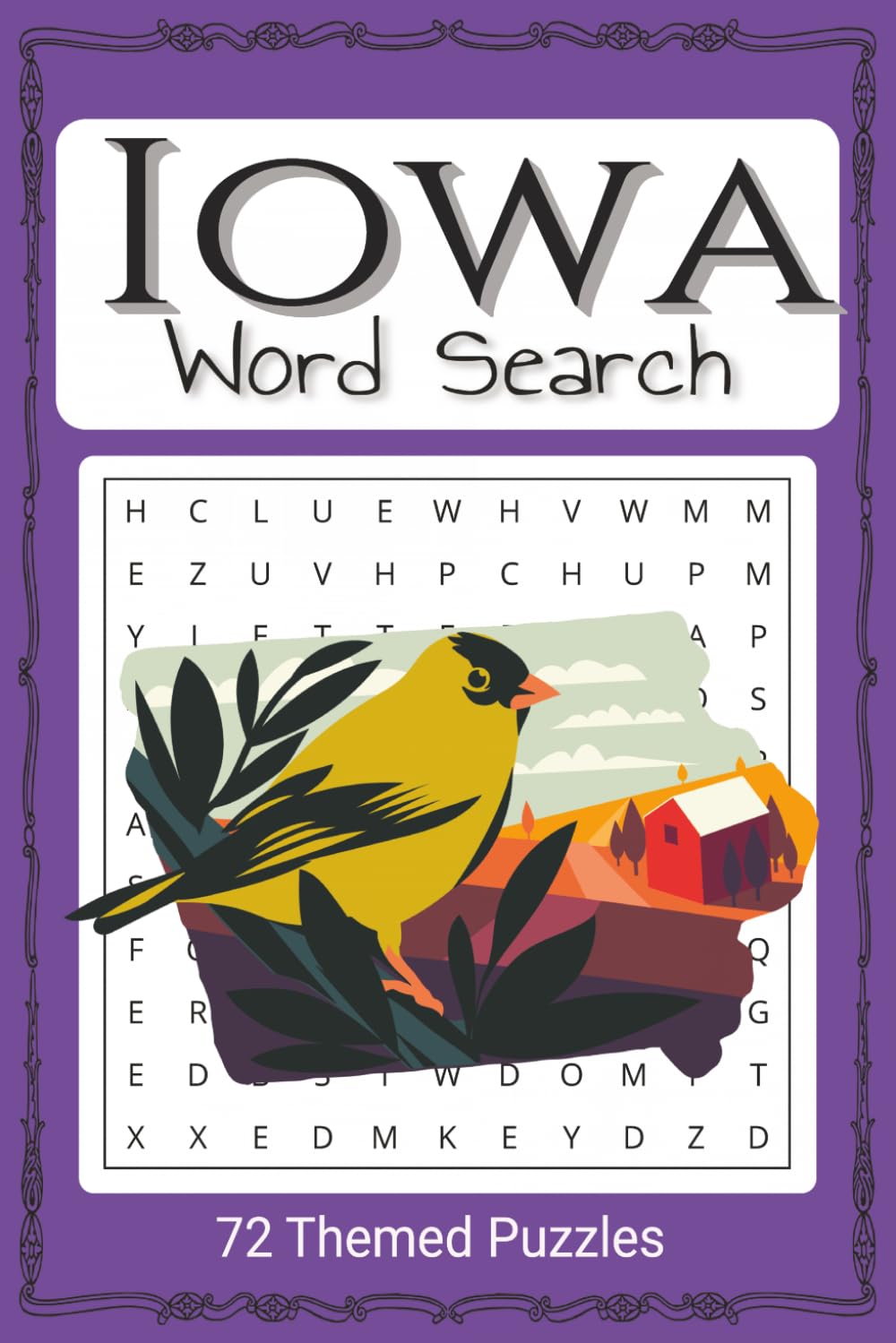 Iowa Word Search Puzzle Book: Easy To Read Word Find Based On All Things Iowa
