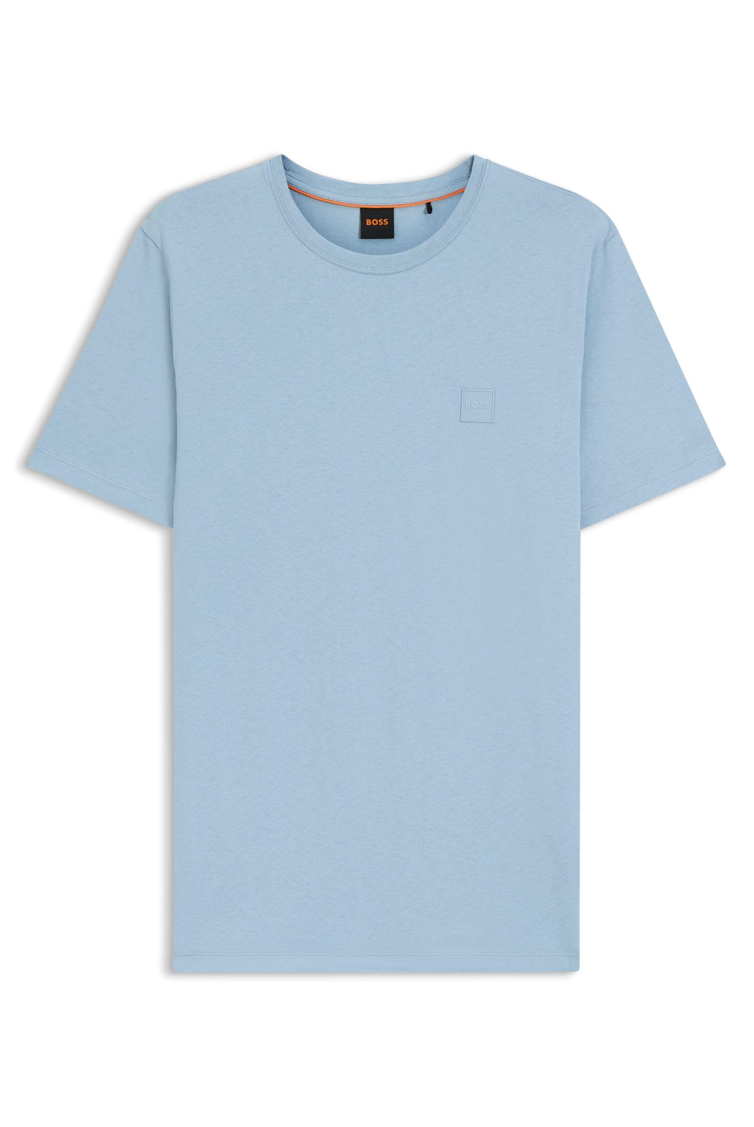 BOSS Herren Tales Relaxed-Fit T-Shirt aus Baumwoll-Jersey mit Logo-Aufnäher