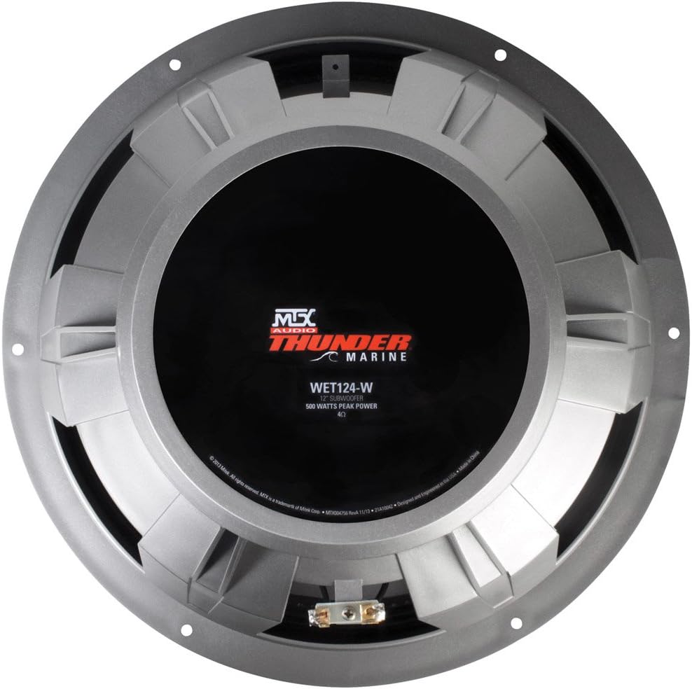 MTX WET124-W 12" Marine Subwoofer, White