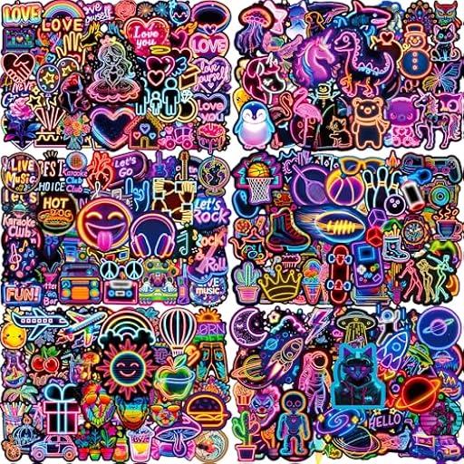 Pegatinas 300 Piezas Stickers Neon Cool, Impermeable Vinilo Calcomanias Pegatinas para Scrapbooking Journal Ordenador Portatil Moviles Laptop Maletas Botella Agua Agenda Skate Patinete Taza etc | Ya disponible en tu tienda friki favorita! En mundofriki.es! Pegatinas 300 Piezas Stickers Neon Cool, Impermeable Vinilo Calcomanias Pegatinas para Scrapbooking Journal Ordenador Portatil Moviles Laptop Maletas Botella Agua Agenda Skate Patinete Taza etc | Ya disponible en tu tienda friki favorita! En mundofriki.es!