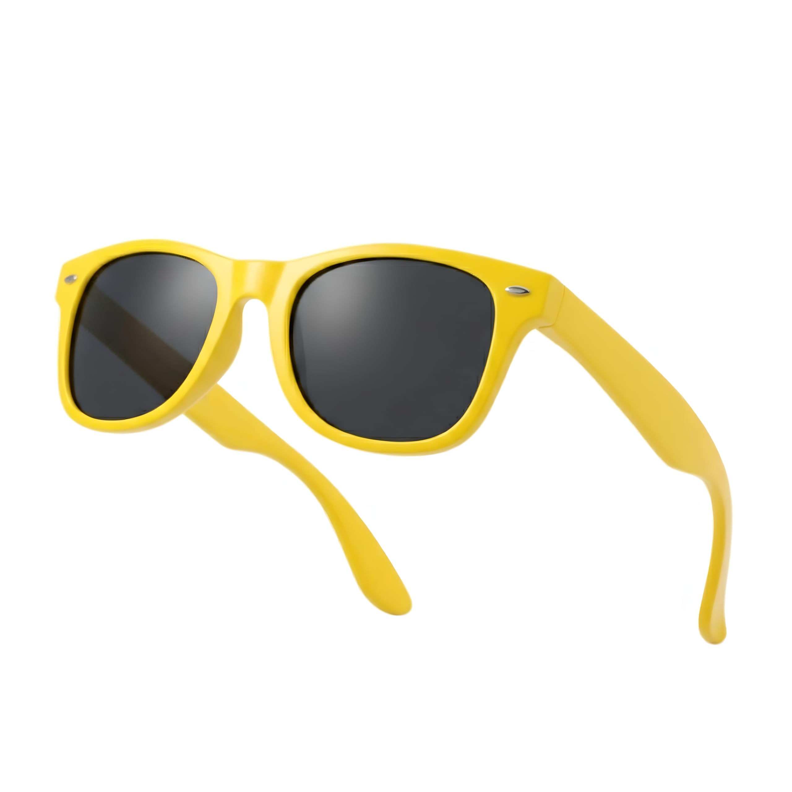 Komonee Drifter Sunglasses UV400 Protection Yellow Classic Style Retro Sun Shades Eye Glasses Unisex For Men Women Travel & Fashion – Lightweight Frame Fashion Eyewear Outdoors