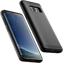 Shockproof Case for Samsung Galaxy S8, Dual Layer Protective Phone Cover with Shock-Absorption (Black)