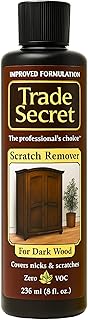Trade Secret Scratch Concealer for Real Wood Furniture & Floors – Restores Dark Wood Scratch, Covers Nicks, Scuffs & Dogs, Cats Scratches, Marks, Minor Defects