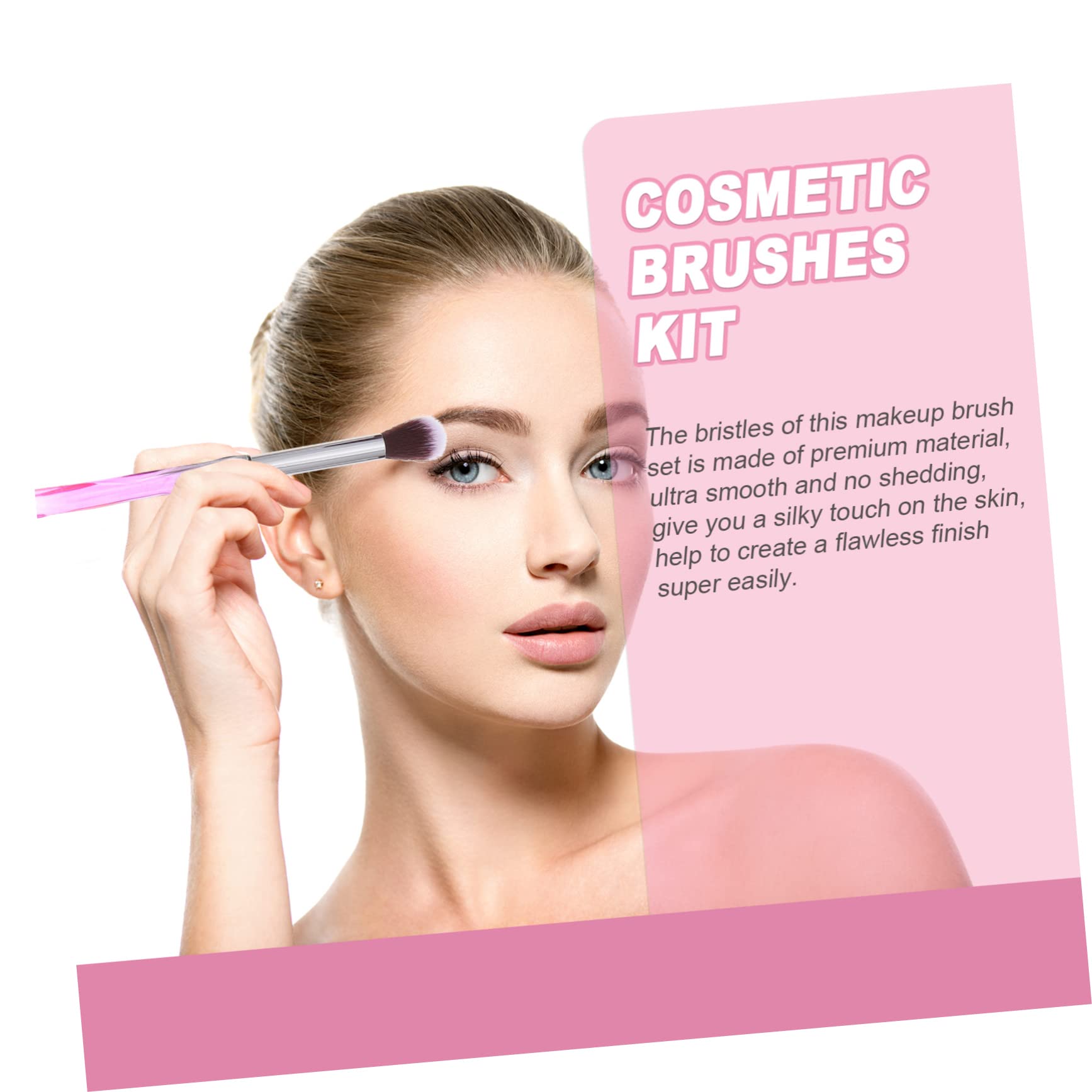 Ipetboom 30pezzi Pennelli Professionali Per Trucco Spazzole Per Fondotinta Contouring e Ombretto Con Manico e Setole Sintetiche Per Makeup Artist e Principianti