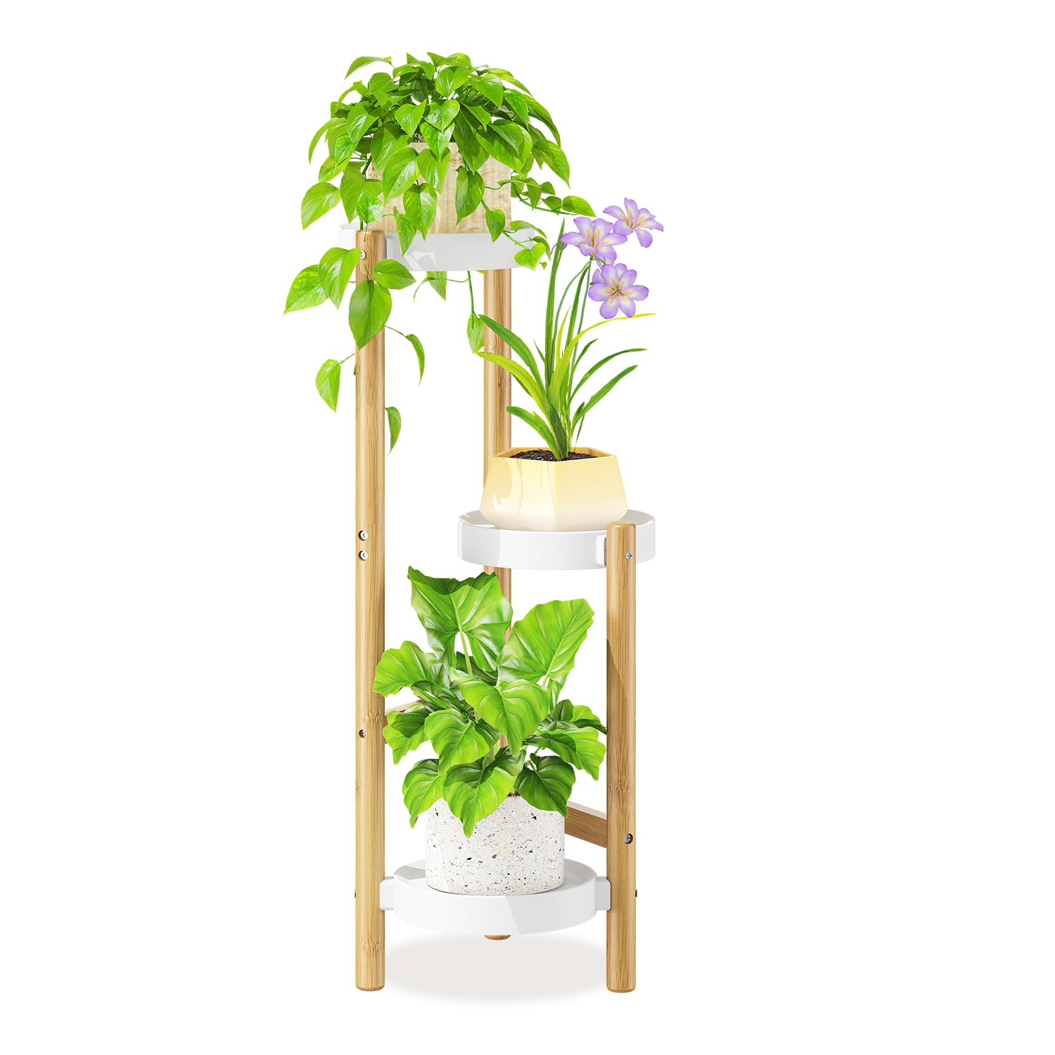 LASZOLA Bamboo Plant Stand