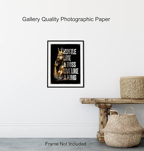 Miniatura 8 de Arte de pared motivacional afroamericano de 11 x 14 pulgadas, póster de citas inspiradoras, refranes positivos, decoración de oficina en casa de la