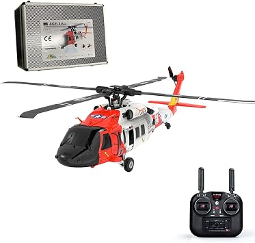 RC Brushless Helicopter, YUXIANG YXZNRC F09-S 1/47 2.4G 6CH Brushless Direct Drive RC Helicopter Model RTF Edition