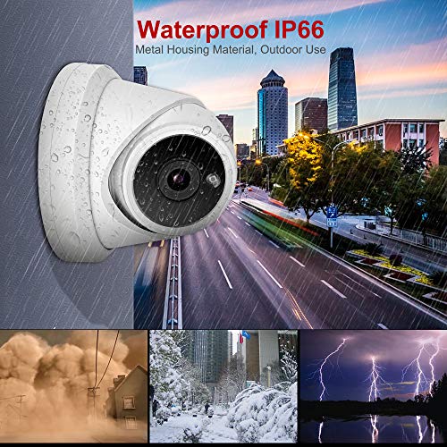 Anpviz 5Mp Ip Poe Dome Security Camera With Mic/Audio,Turret Camera Outdoor Camera Ip66 Weatherproof ,98Ft Nightvision Wide Angle 2.8Mm (Ipc-D350W-S) #TOP3