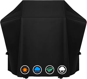 Heavy Duty Grill Cover Fit for Napoleon Rogue 425 Series and 525 Series Grill, All Weather Protection Waterproof Cover Black