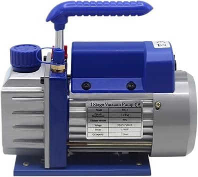 1pc RS-1 Single-Stage 1-Liter 3CFM Vacuum Pump, Refrigeration Maintenance Pump Refrigerant 220V AC Vacuum Pump