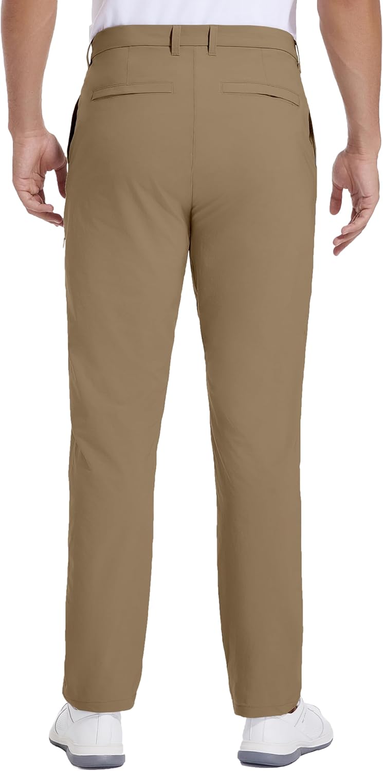 Golf Pants for Men Stretch Dress 30"/32"/34" Pants Quick Dry Lightweight Slacks Trousers for Business Casual Travel