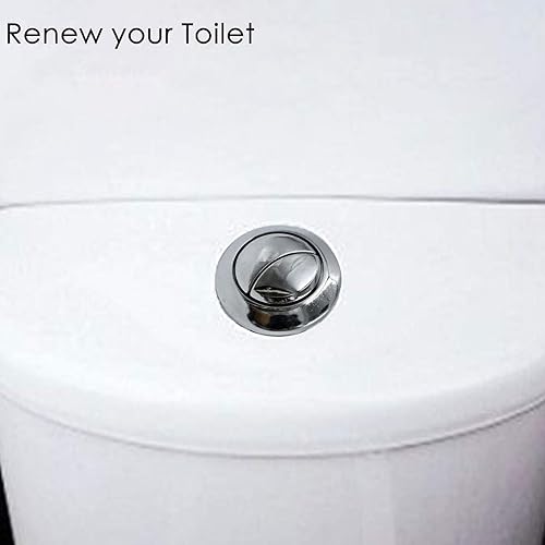 Miniatura 5 de Botón de tanque de inodoro Botón de inodoro con doble empuje de botón de inodoro de repuesto con diámetro de rosca (2.283 in2.2 pulgadas)