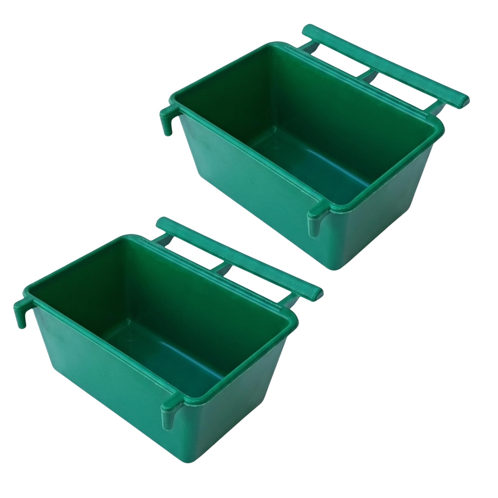 PetNest Jumbo Plastic Bird Cage Water Bowl and Food Feeder - Pack of 2-image-36