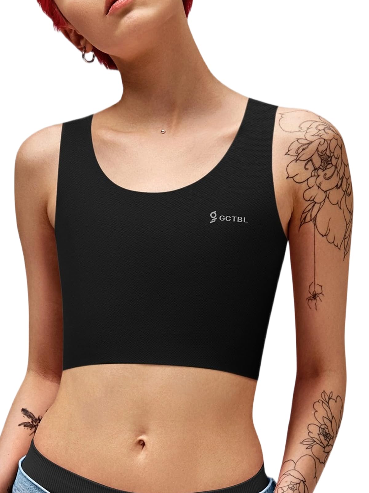 GCTBL Trans Binder Transgénero FTM Medio Binder Transpirable Corset Binder para Mujer