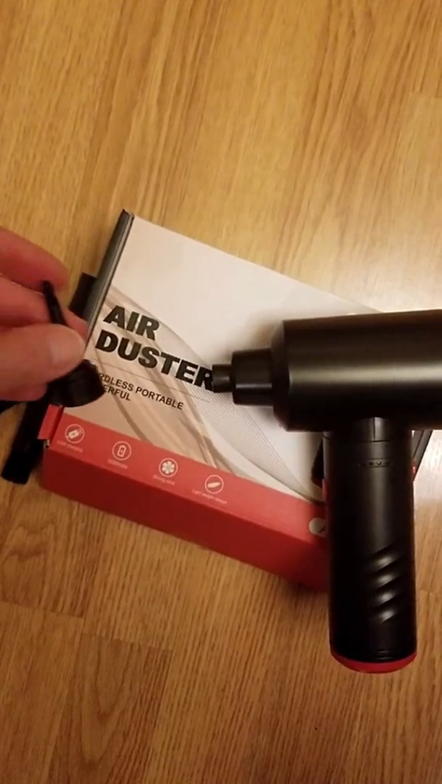 Compressed Air Duster, 100000RPM Powerful Reusable Compressed Air