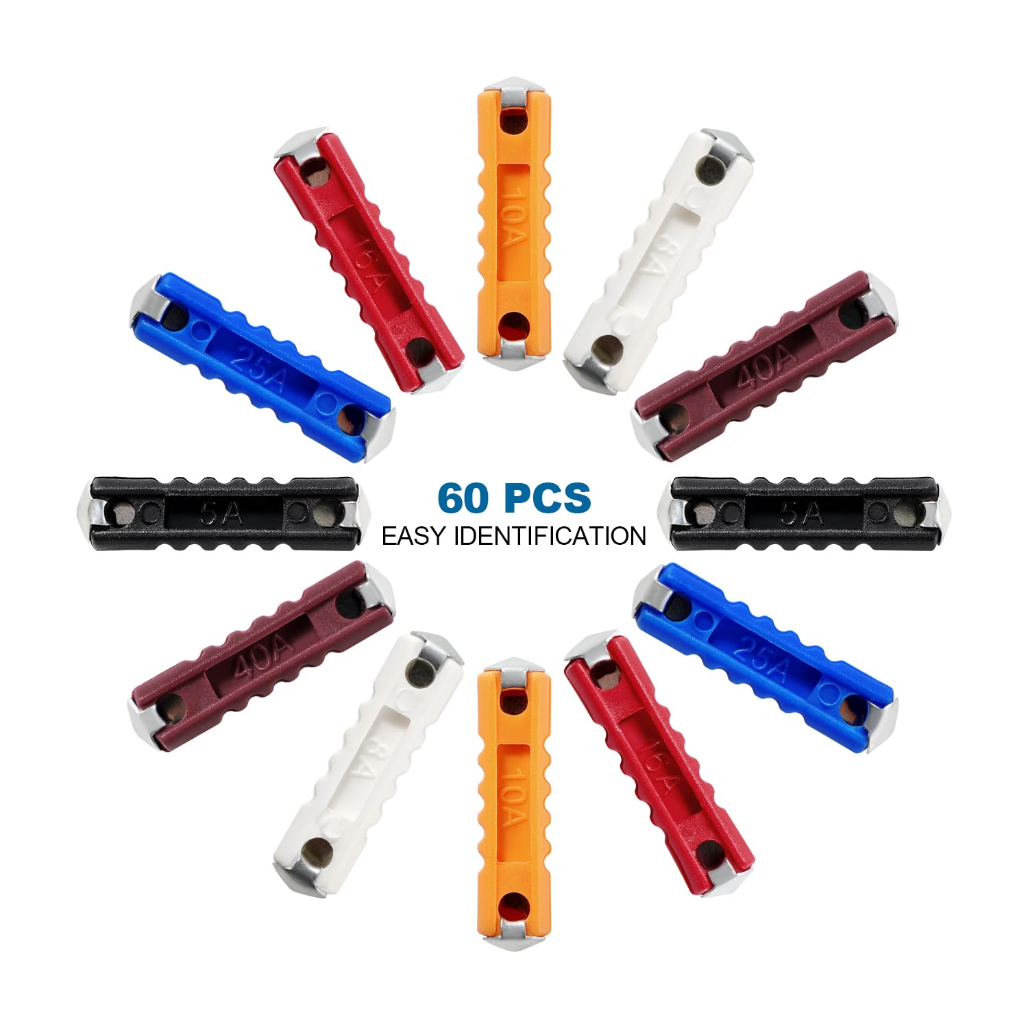 Lot De 100 Fusibles À Lame Standard Pour Voiture 32 V Tension Nominale