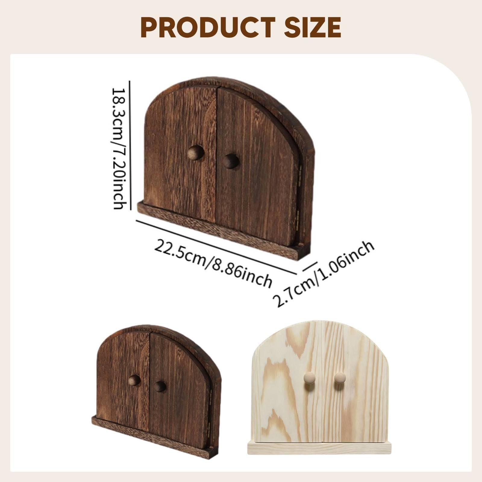 Tapa para Enchufe con Marco de Madera, Protección Decorativa para Puertas Y Paredes, Adecuada para Sala de Estar, Habitación Infantil Y Pasillo, Madera
