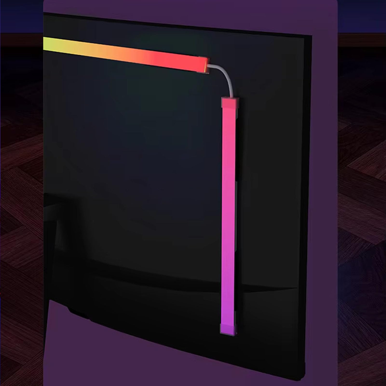 Garsent Striscia a LED Schermata del Computer Luce, RGB PC Schermo Sincronizzazione Retroilluminazione per Display Desktop da 32 Pollici, Riconoscimento del Colore dello Schermo Multi