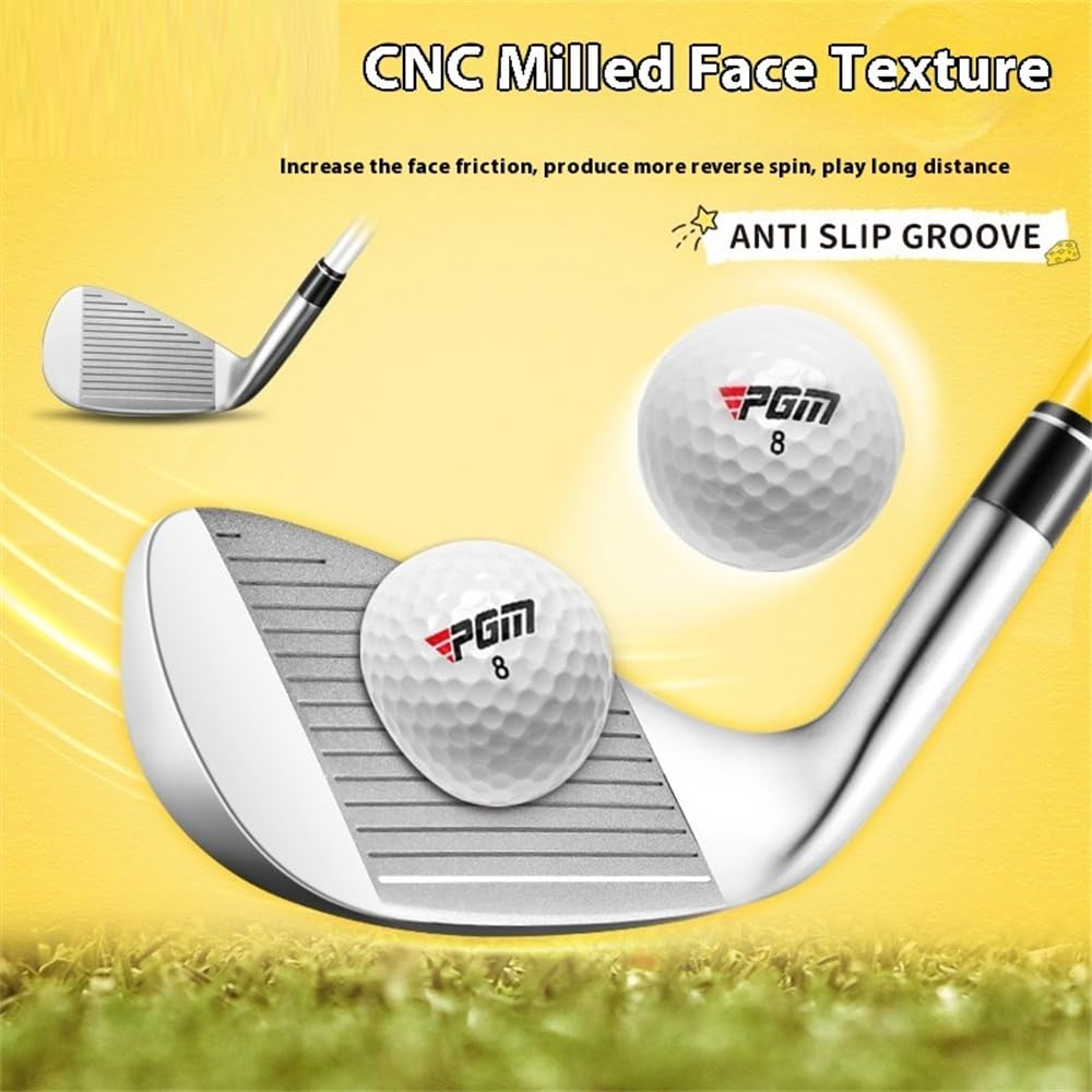 Cuña de arena de golf #S/#7 palo de hierro con eje de carbono 38/54 grados para diestros, niños, niñas, principiantes, palos de palo único