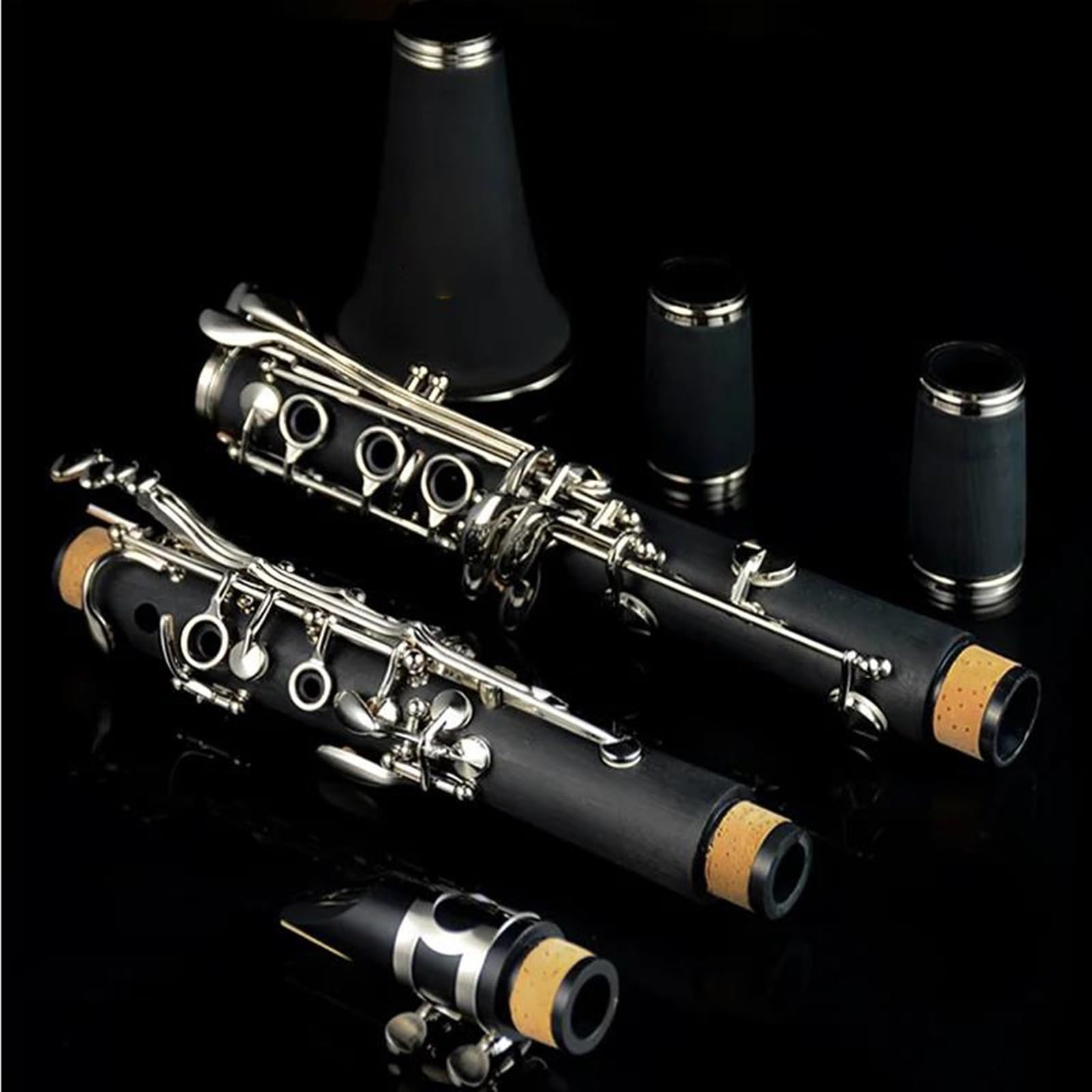 Clarinete De 17 Teclas Melodía Caída B/ABS Material Del Cuerpo Del Tubo Clarinete YCH-300