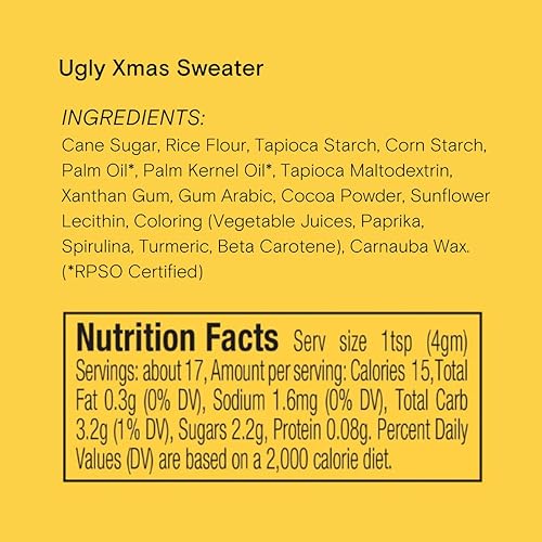 Miniatura 6 de Supernatural - Juego de suéter navideño suave y feo de Navidad, sin tintes artificiales, sin soja, sin gluten, vegano, 3 onzas (paquete de 2)