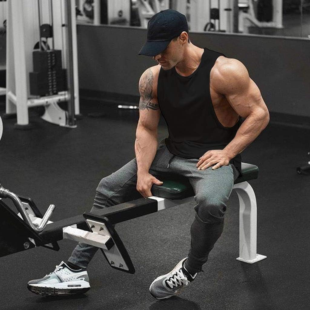 COOFANDY Men Workout Tank Top 2 Pack Gym Bodybuilding Sleeveless Muscle T Shirts - Image 3