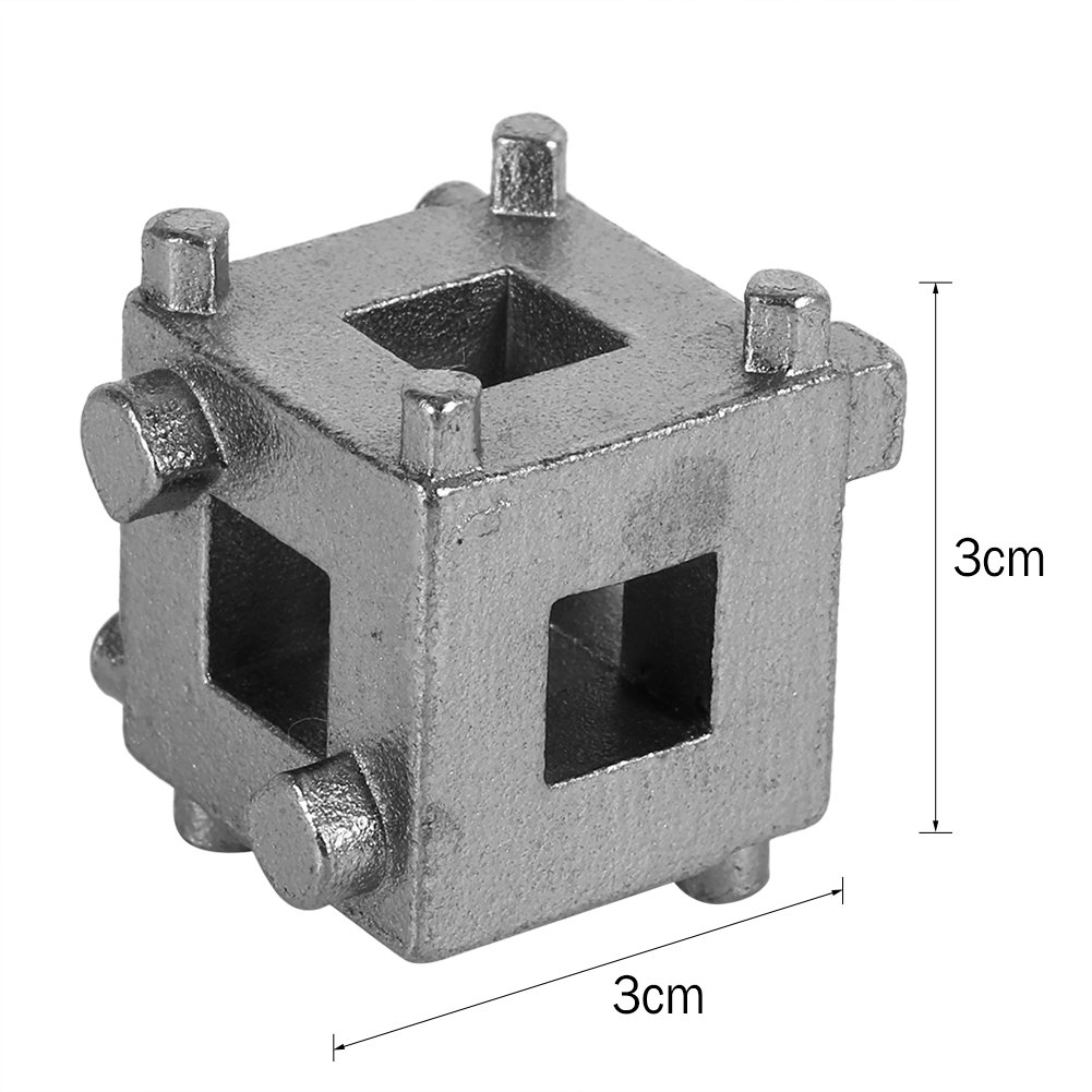 Klanata 3CM / 1.18IN Universal Parking Brake Retractor, Brake Caliper Piston Rewind Tool, Calliper Adaptor for Car Rear Disc Brakes, Compatible with 4 Wheel Disc Brakes