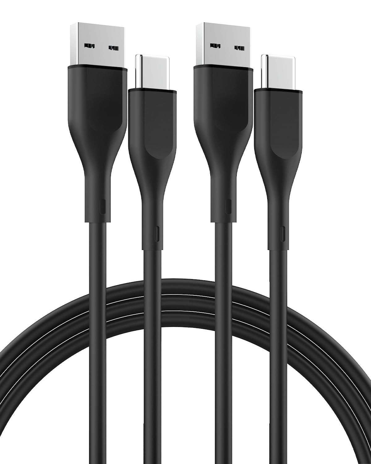 USB C Charger Cable [2 Pack, 6ft] Type C Charger Cable Fast Charging USB A to USB C Cable Cord for Samsung Galaxy Note 10 Note 9/S10+ S10, LG V30 (Black)