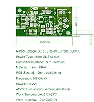 Vista 2 de 4Pcs USB Humidifieration Atomization Disc Micro Interface Atomization Drive Circuit Board DC 5V for DIY Home