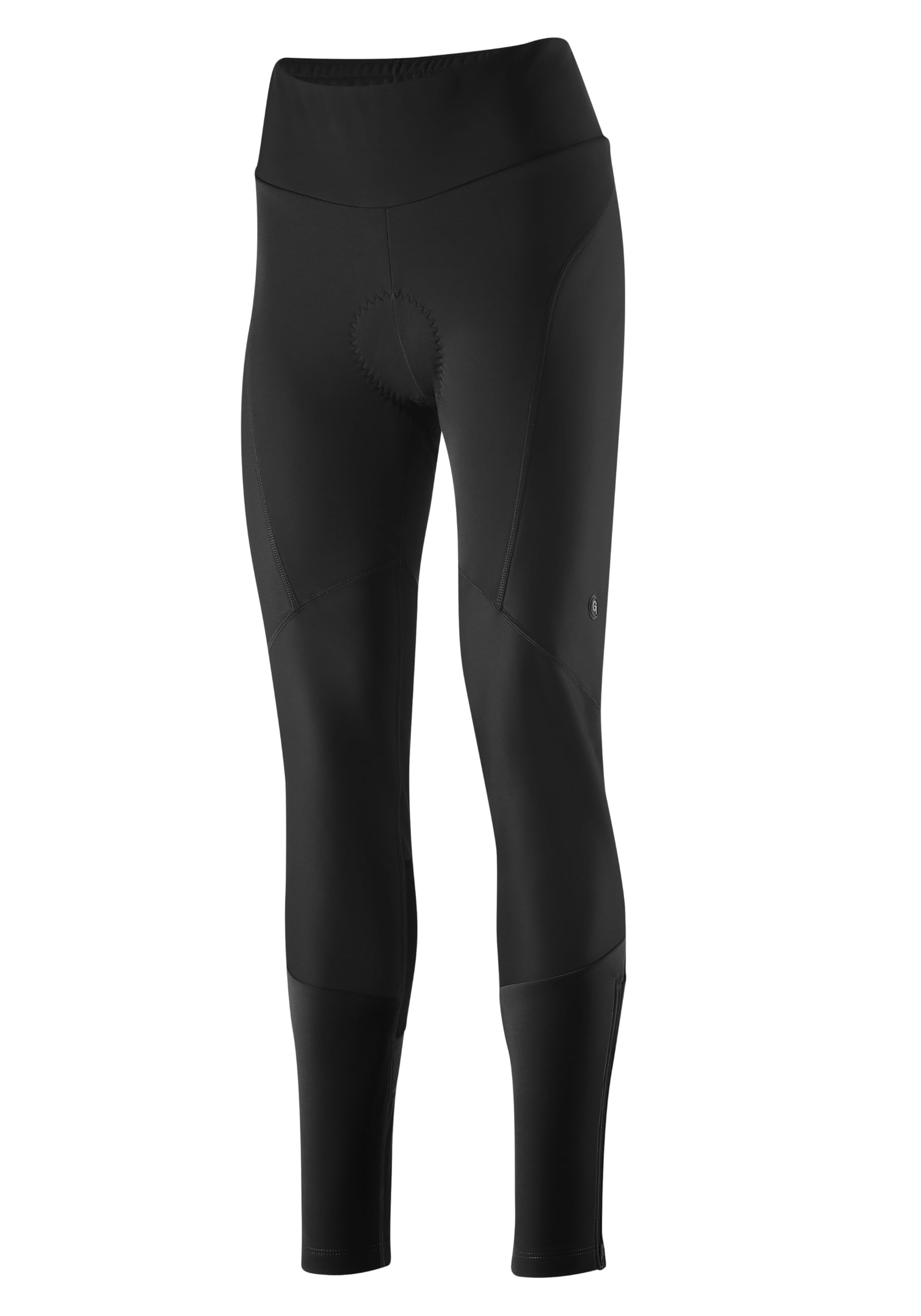 Gonso Essential Tight Softshell W, Lange Damen Fahrradhose, Mit Dry Up Air Sitzpolster, G-Shell für optimale Wärmeisolierung, Wasserabweisend, Enganliegende Passform