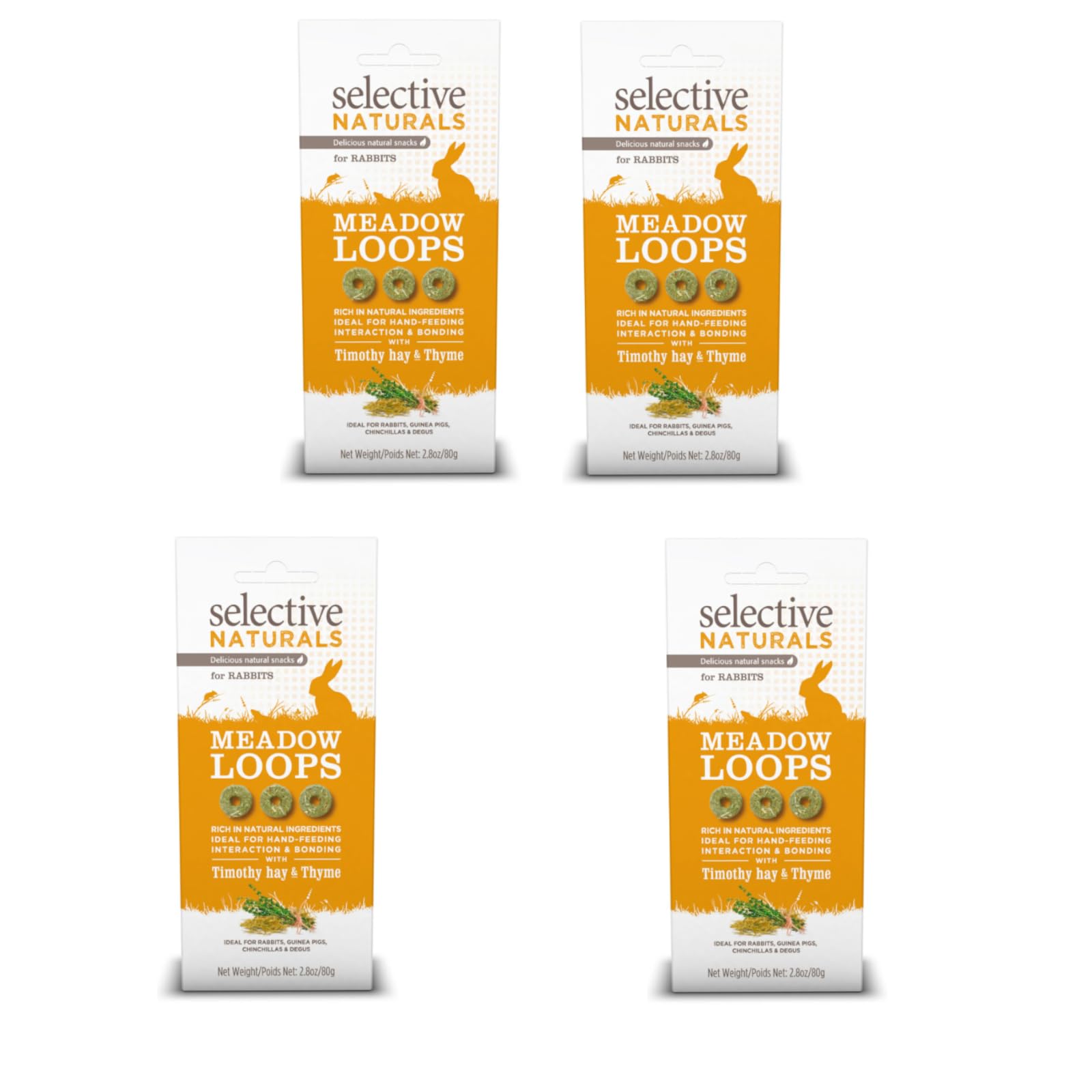 Selective Naturals Meadow Loops with Timothy Hay 4-Pack