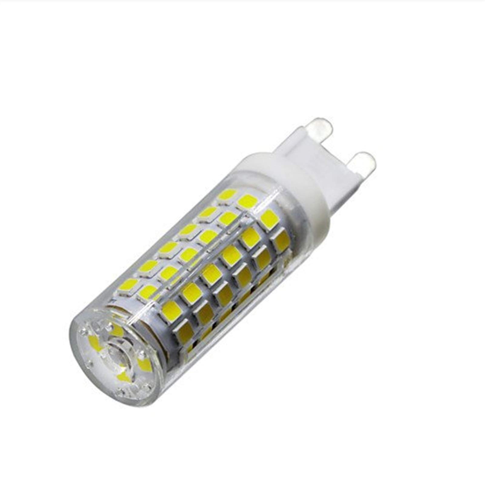 fengyan Casa bombillas Bombilla LED 10X G9, 7W (50W bombilla halógena equivalente), 450LM, CA 220V 230V 240V, ángulo de haz de 360 ​​grados, 3000K / 6000K, bombillas de bajo consumo [Clase de eficienc