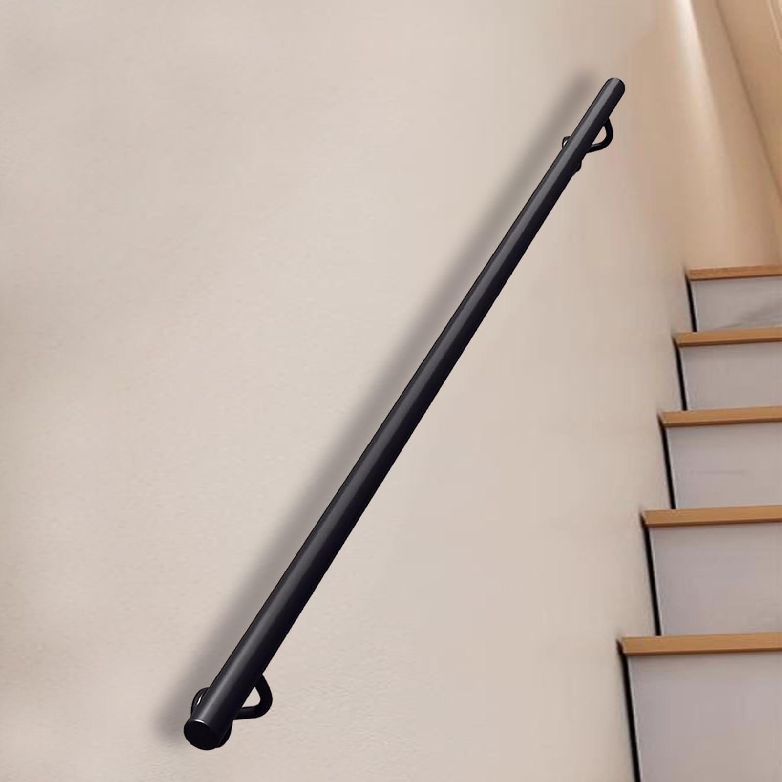Rampe d'escalier industrielle en métal pour garde-corps de loft et porche extérieur