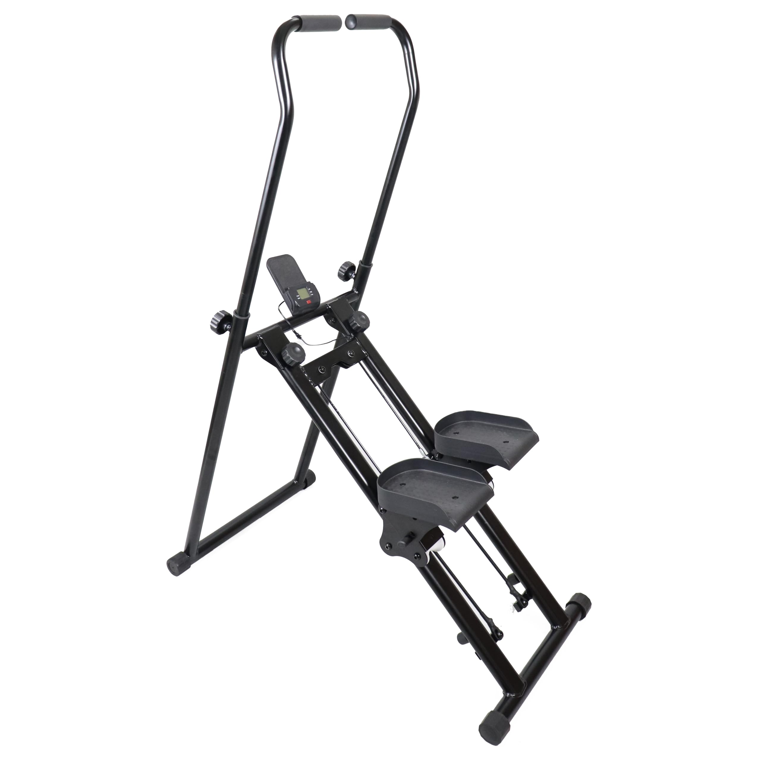 Kobo Vertical Climber, Stepper, Foldable Stair Stepper Fitness Equipment with LCD Display, Home Training, Gym Fitness, Adjustable Handlebars-image-46