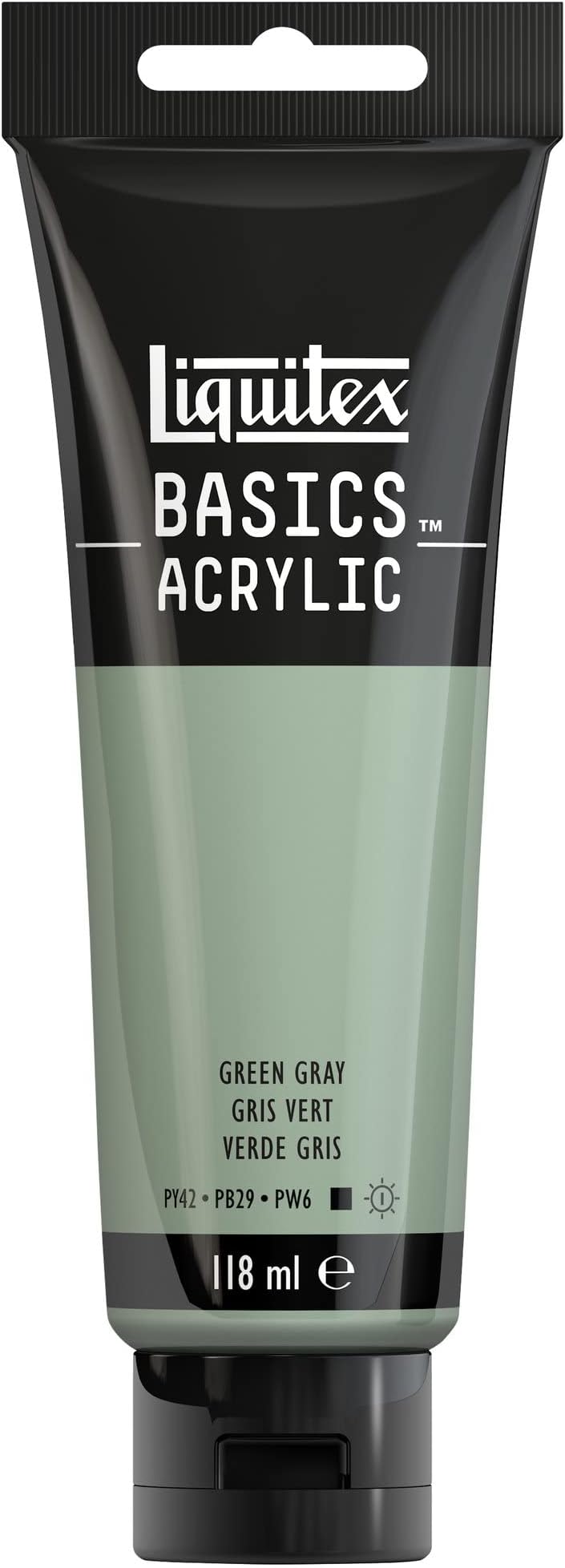Liquitex Basics Acrylic Paint, Green Gray, 118 ml (Pack of 1)