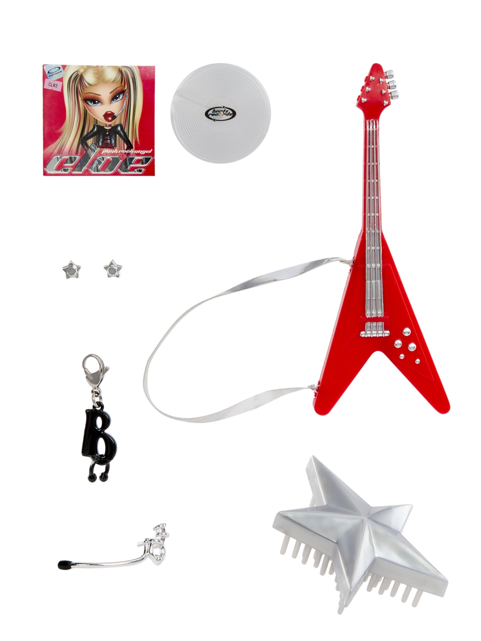 Bratz Pop Starz Cloe - Poupée Mannequin avec Breloque à Collectionner, Tenue et Accessoires Musicaux