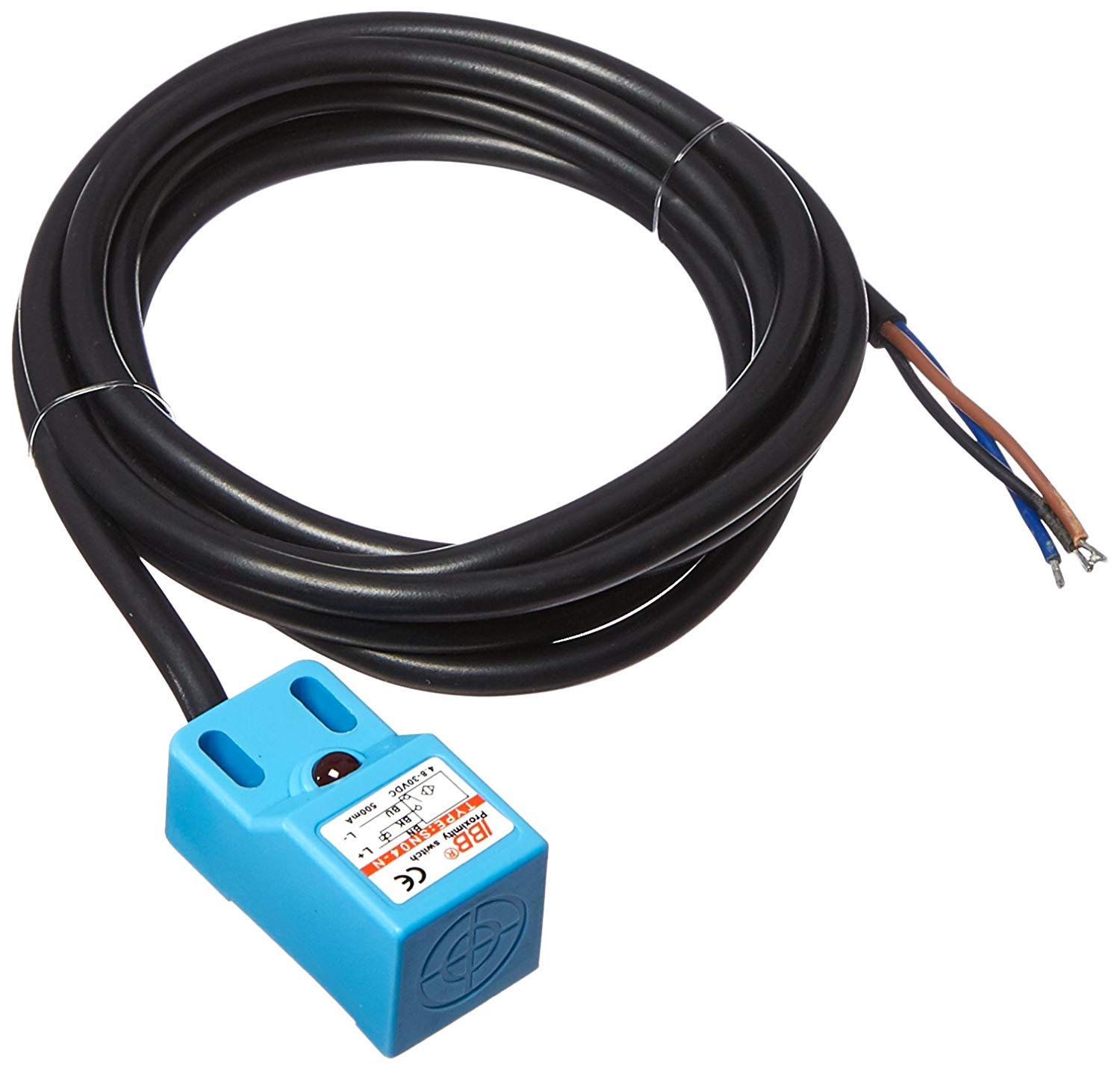 XJS DC 4.8-30V 500mA NPN NC 3-Wire 4mm Inductive Proximity Sensor