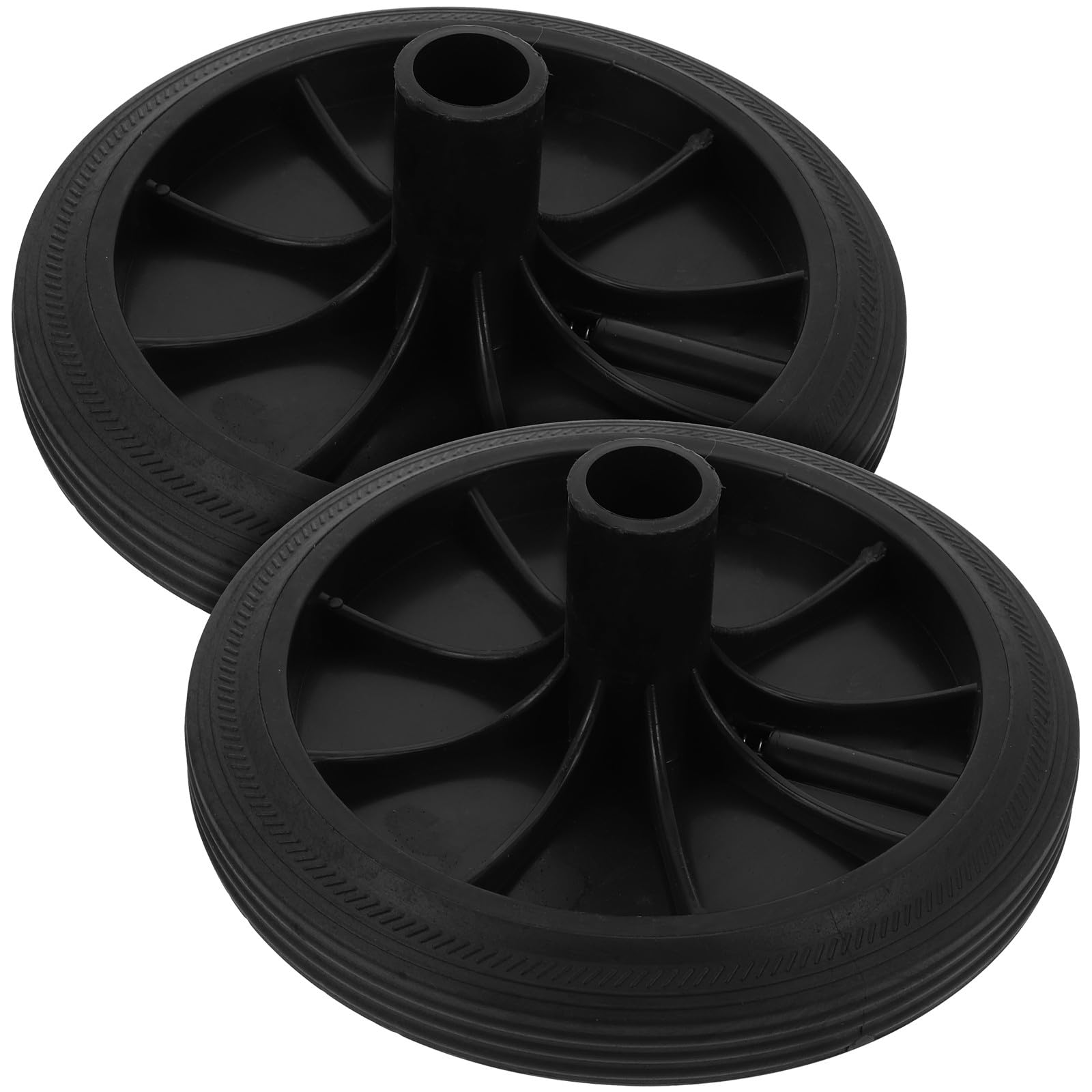 Roues pour poubelle légères et pratiques lot de 2