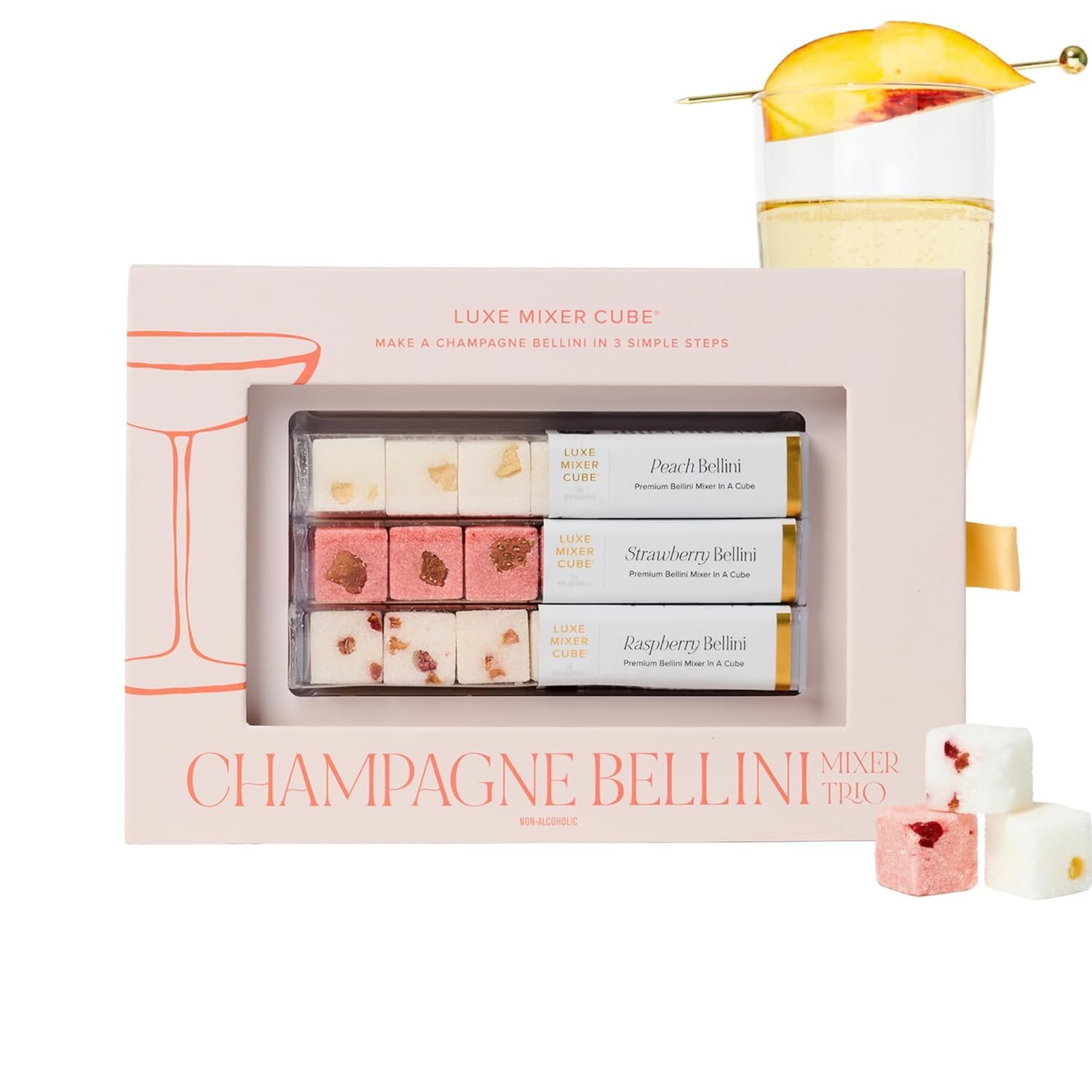 Amazon.com : TEASPRESSA LUXE Mixology Cubes Instant Champagne