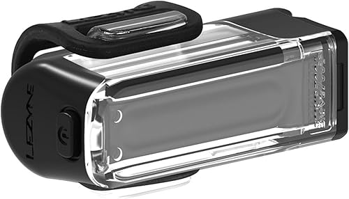 LEZYNE Tira de bicicleta recargable por USB de 520 mAh, IPX7, impermeable, luz frontal LED blanca con múltiples modos de sólido y flash Correa de